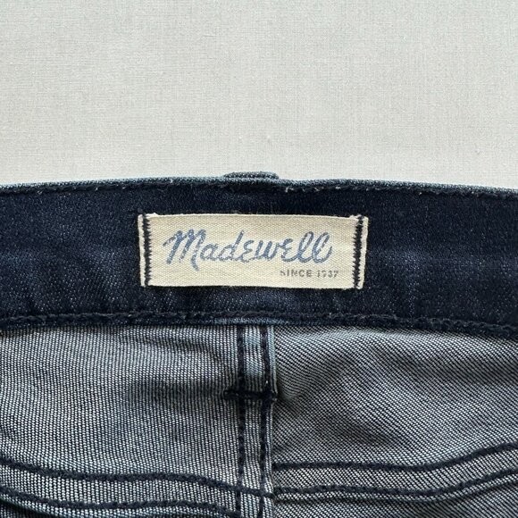 Madewell Skinny Skinny Ankle Zip Jeans Womens 26 Low Rise Stretch Dark Wash Blue - Picture 10 of 13